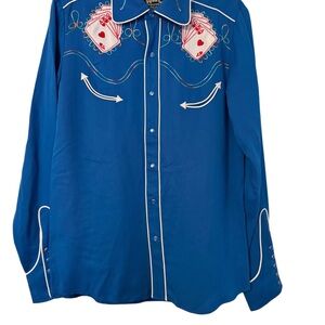 H Bar C ROYAL FLUSH WESTERN SHIRT (Like New, Never Worn)